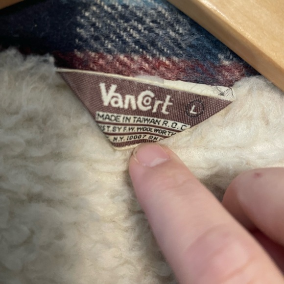 Vintage Wool Sherpa Jacket Size Large - Picture 6 of 11